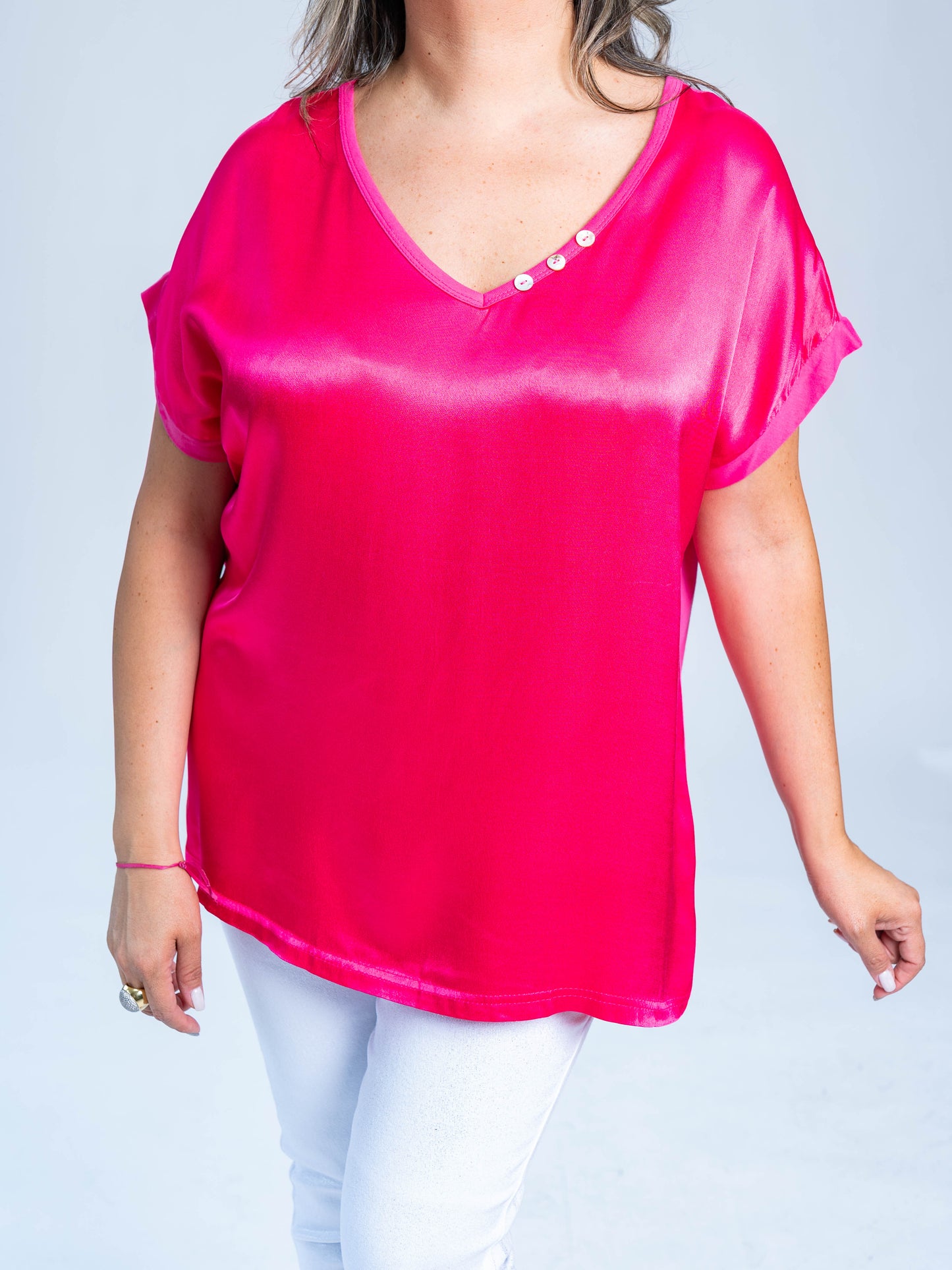 POLERA CLEMENCIA FUCSIA