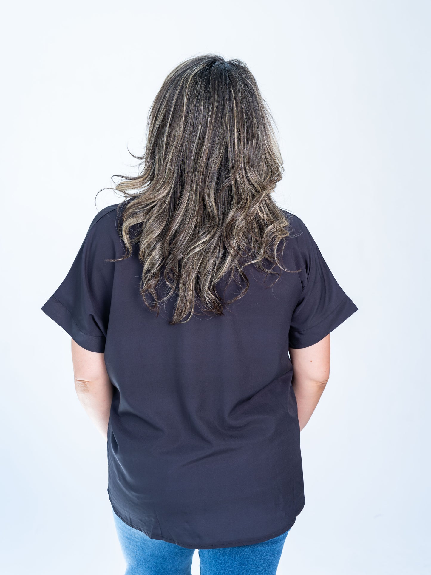 BLUSA GLAMOUR NEGRA