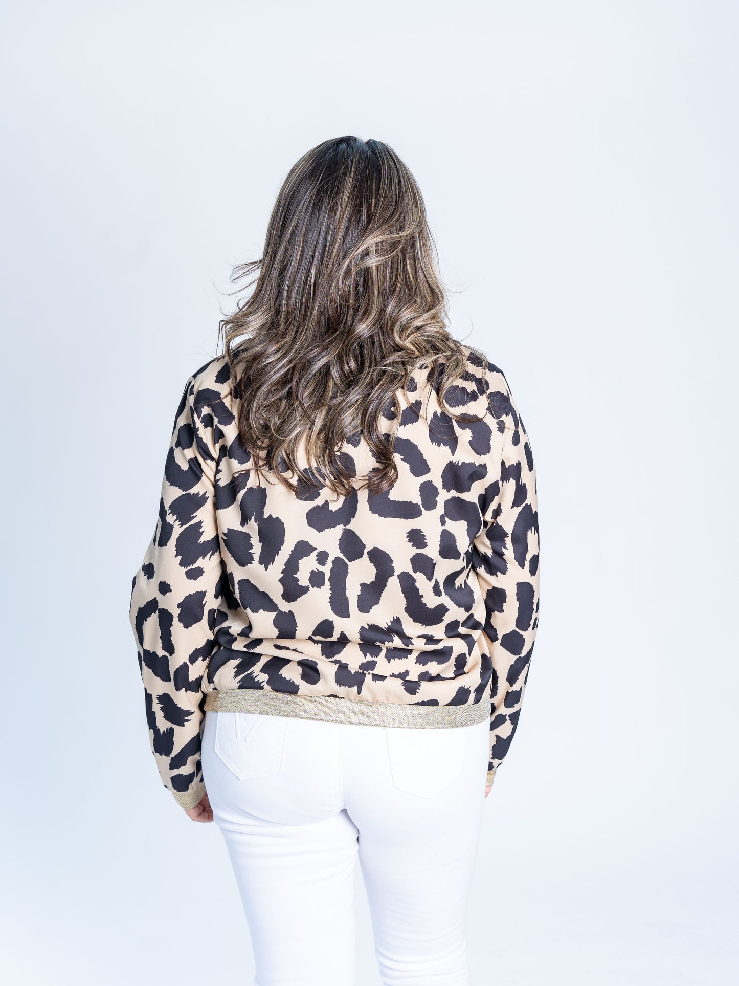 CHAQUETA PRINT EVA BEIGE