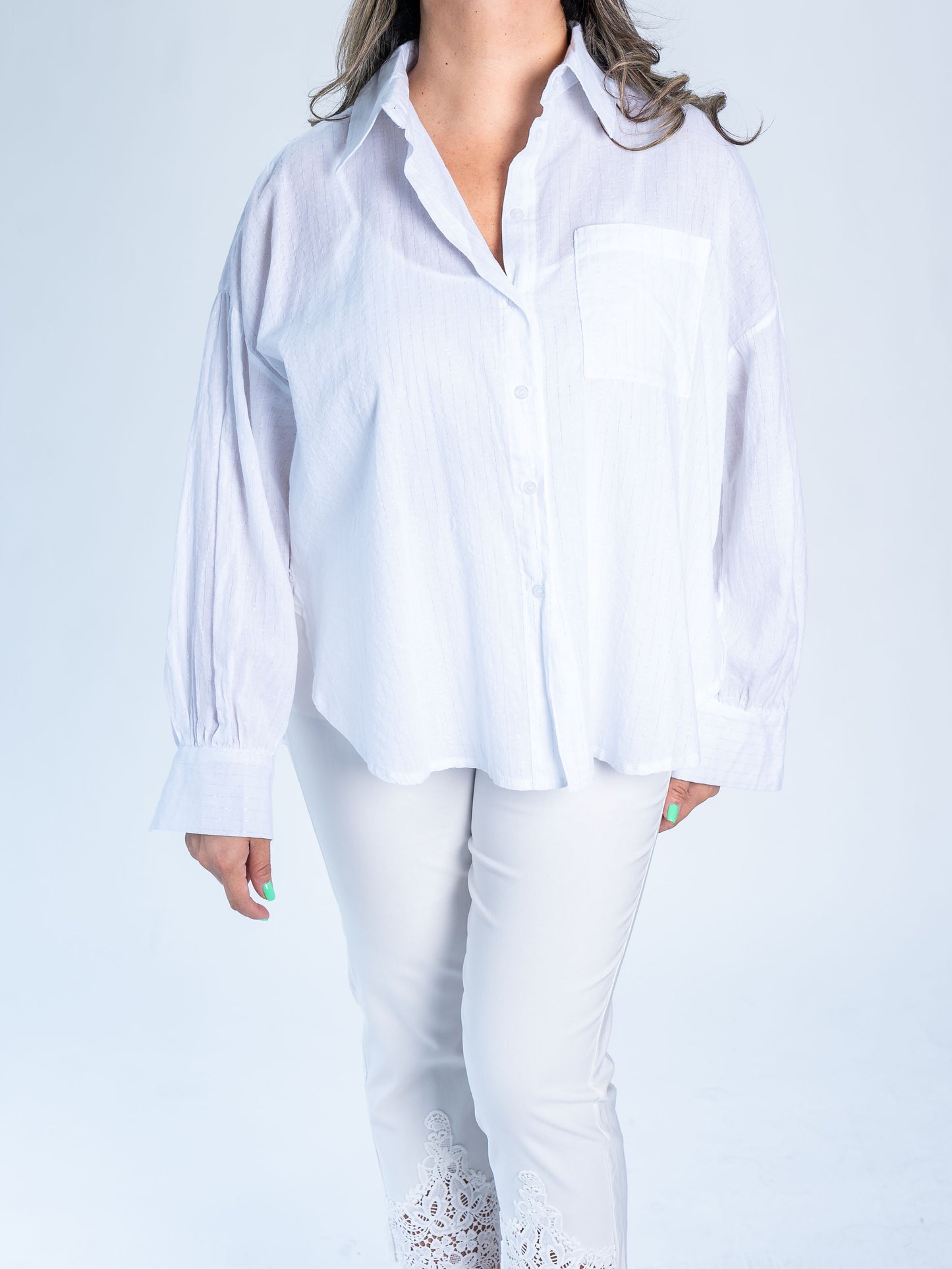 BLUSA MANGA LARGA BLANCA