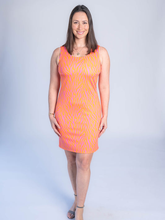 VESTIDO GIVE PRINT NARANJA