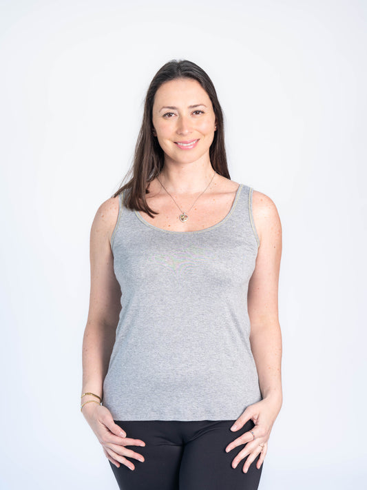 POLERA MUSCULOSA GRIS