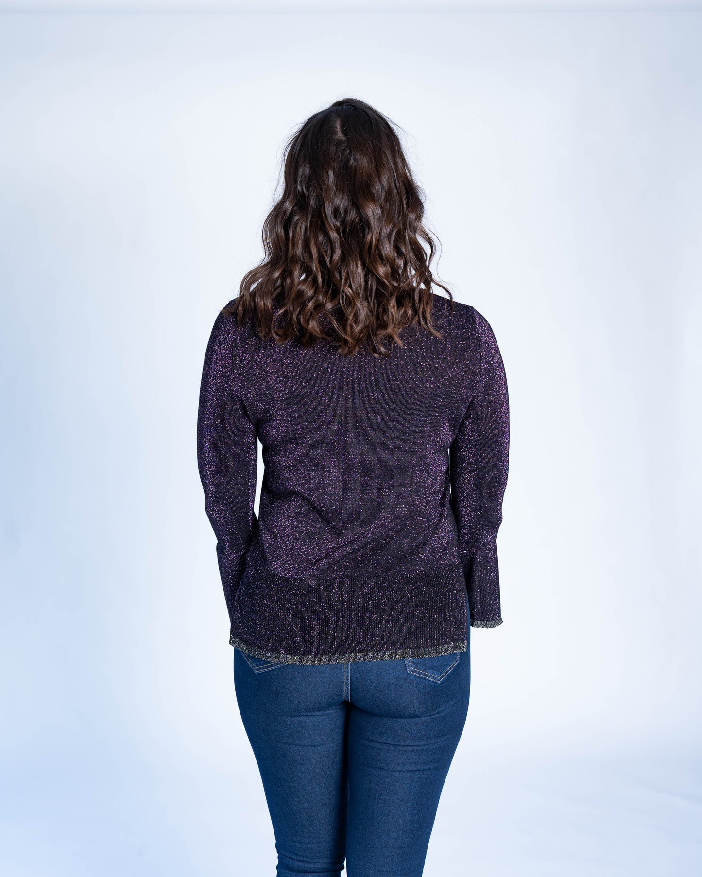 SWEATER LUREX LUNA MORADO