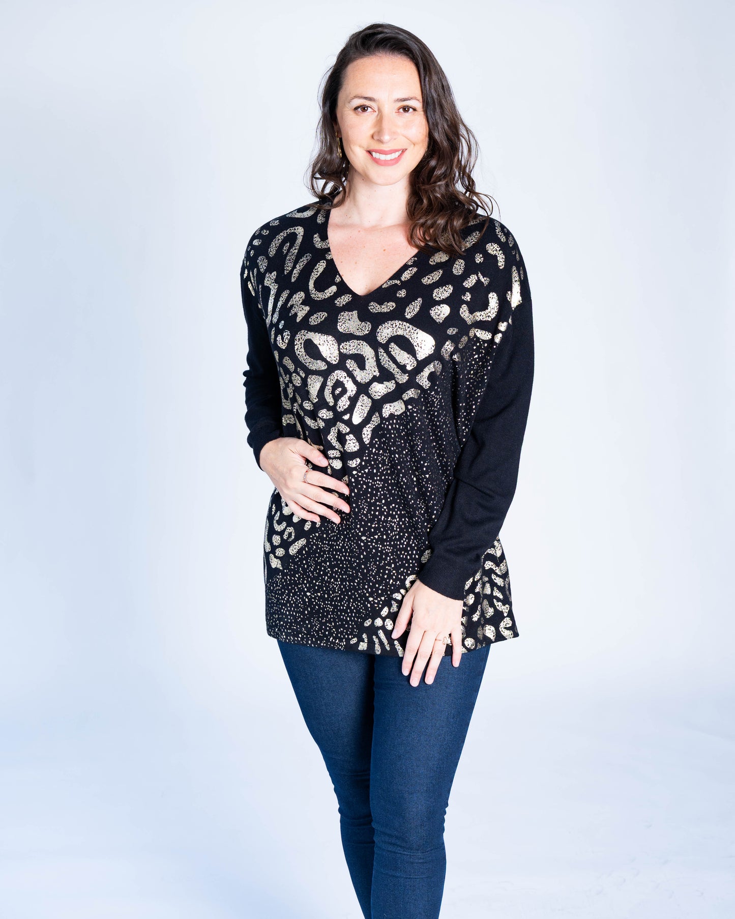 SWEATER PRINT CONSU NEGRO