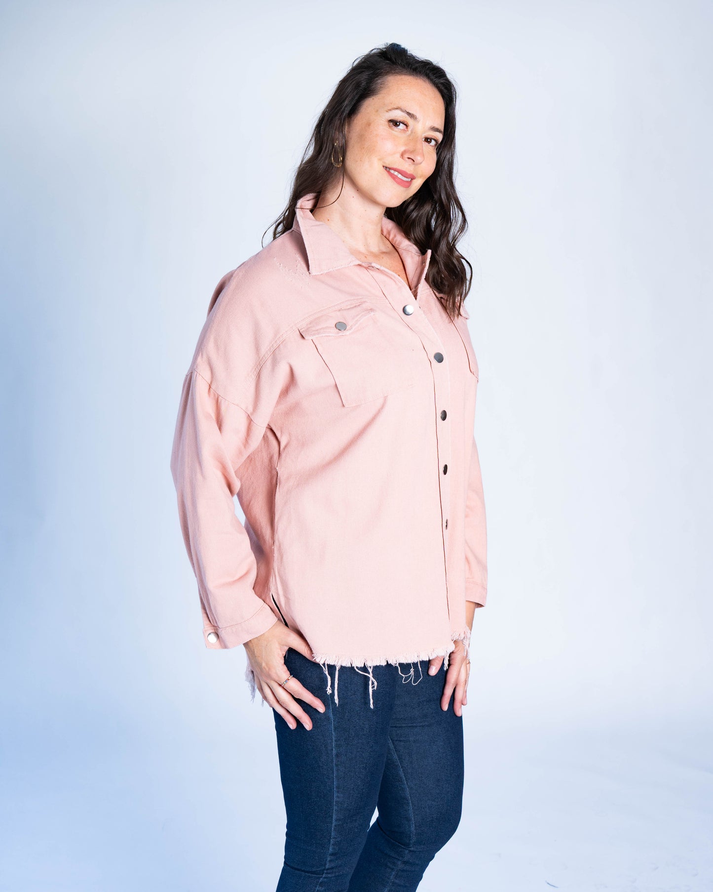 SOBRECAMISA OVERSIZE ROSADA