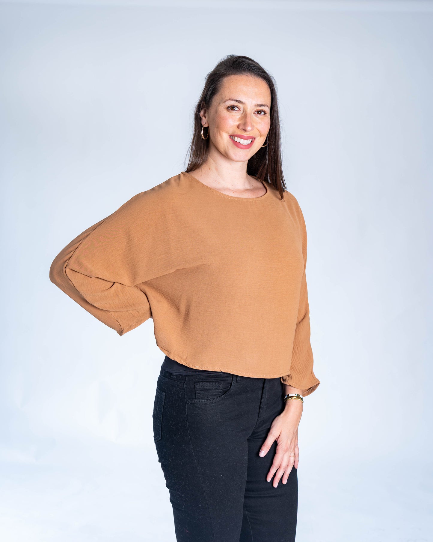 BLUSA AMANDA CAMEL